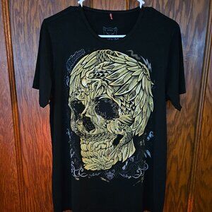 iAY GuEY Skull T shirt Sz M